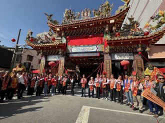 113年1月14日六興宮參加嘉邑聖興宮牌樓竣工揭匾大典